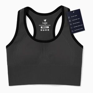 IUGA Seamless Yoga Sports Bra –‎ Small – Charcoal Gray NWT